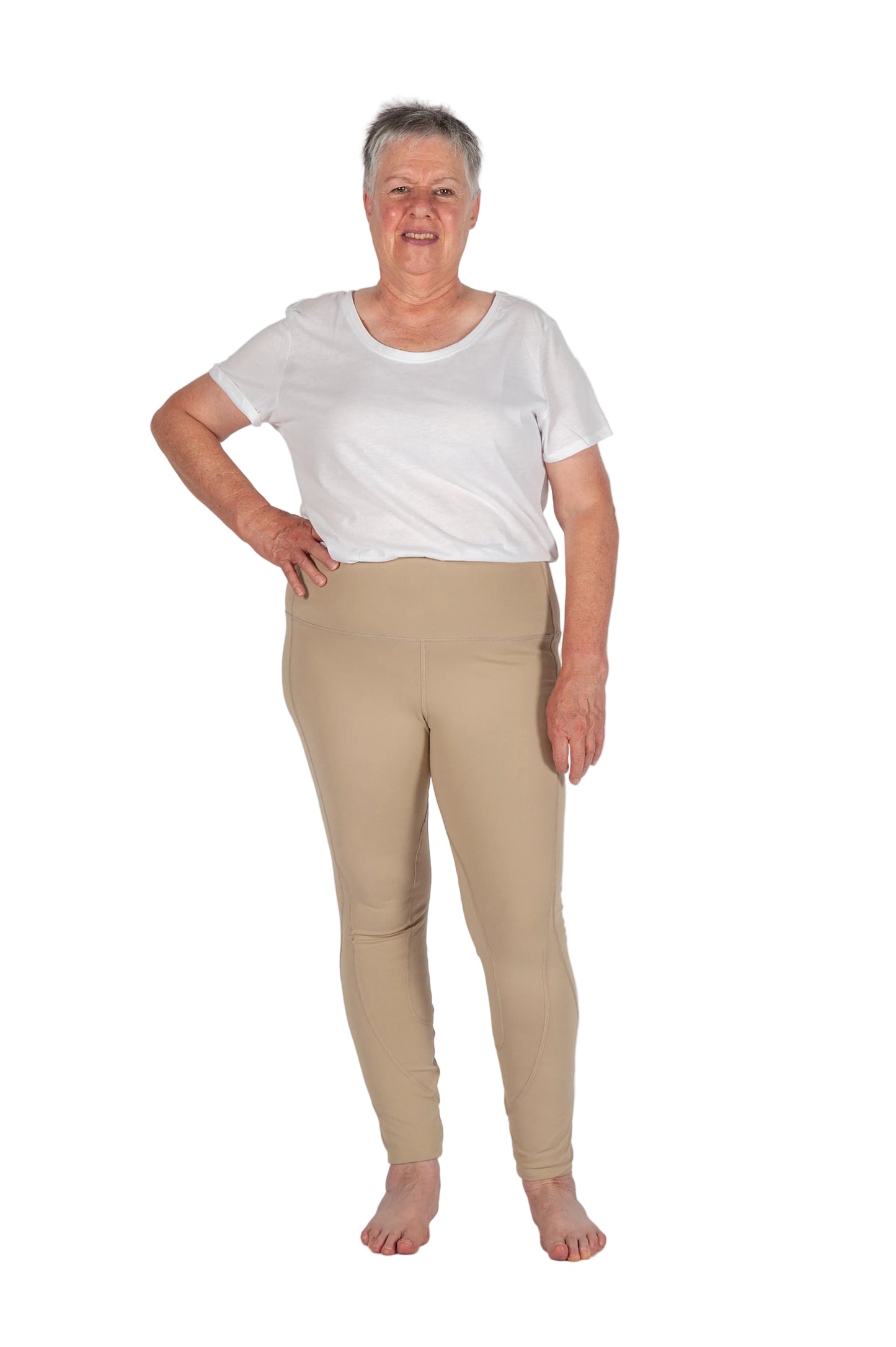 Competition riding leggings in beige
