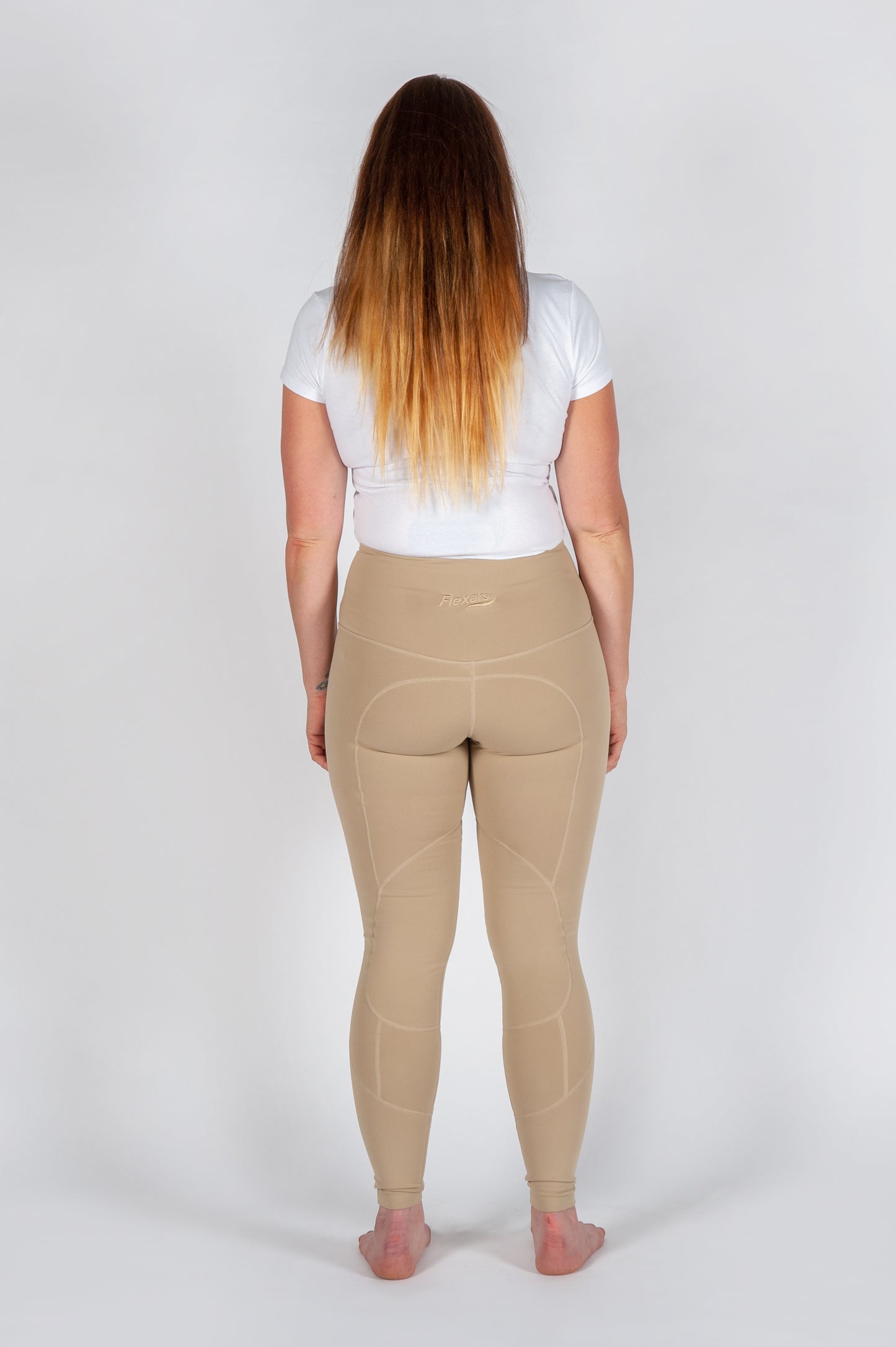 Competition riding leggings in beige